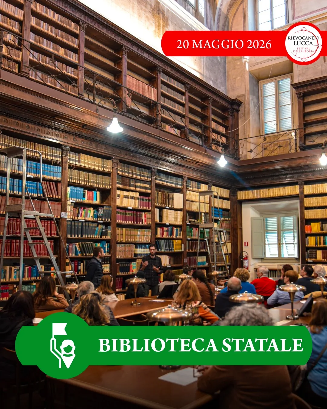 𝘝𝘪𝘴𝘪𝘵a 𝘎𝘶𝘪𝘥𝘢𝘵a alla 𝘉𝘪𝘣𝘭𝘪𝘰𝘵𝘦𝘤𝘢 𝘚𝘵𝘢𝘵𝘢𝘭𝘦. mercoledì 20 maggio, ore 10:30, Via Santa Maria Corteorlandini, 12 Prenotazioni: 📧 bs-lu.eventi@cultura.gov.it L'iniziativa è gratuita e a numero chiuso, si invita a prenotarsi inviando una mail