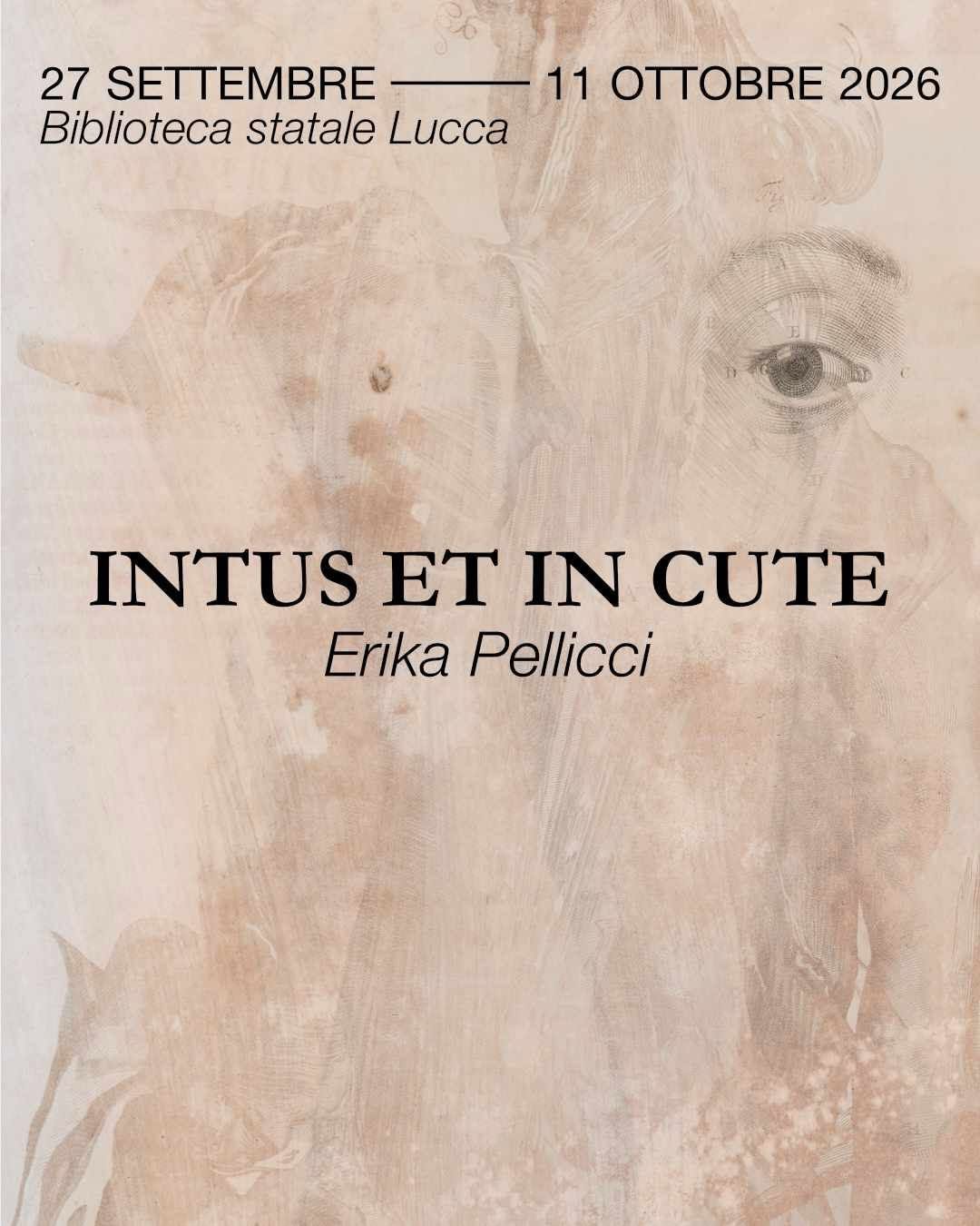 Intus et in cute. Inaugurazione della mostra di Erika Pellicci, Giornate Europee del Patrimonio – GIUNGLA Fest, domenica 27 settembre 2026